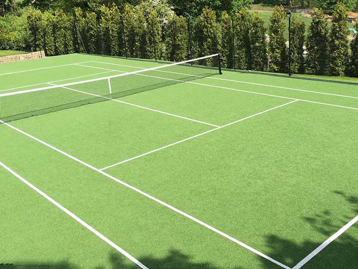 Cỏ nhân tạo sân tennis nhà chị Mạnh - Nam Định Cỏ nhân tạo sân tennis