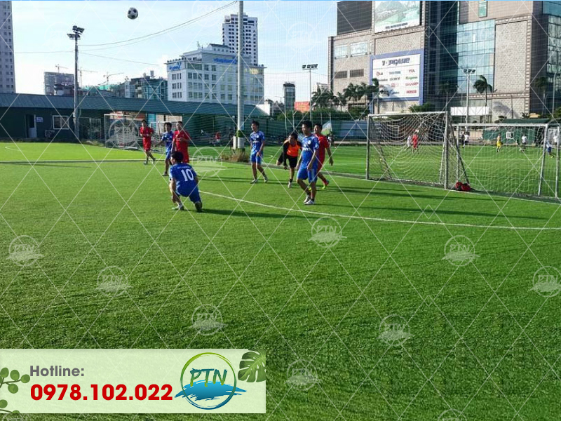 Sân bóng cỏ nhân tạo trường học Khu Việt Hưng - Hà Nội