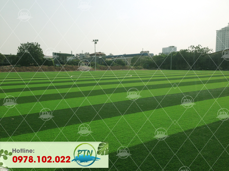 Thi công sân cỏ nhân tạo Huy Hoàng - Đại Kim - Hà Nội