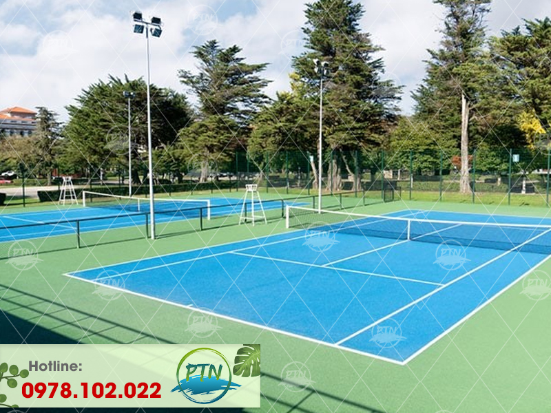 Thi công sân bóng Tennis tại hà nội