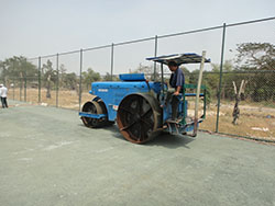 Thi công sân bóng tennis